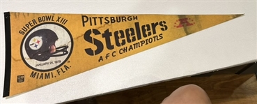 1979 PITTSBURGH STEELERS "SUPER BOWL XIII" PENNANT