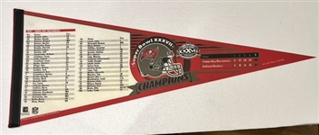 TAMPA BAY BUCS "SUPER BOWL XXXVII" PENNANT